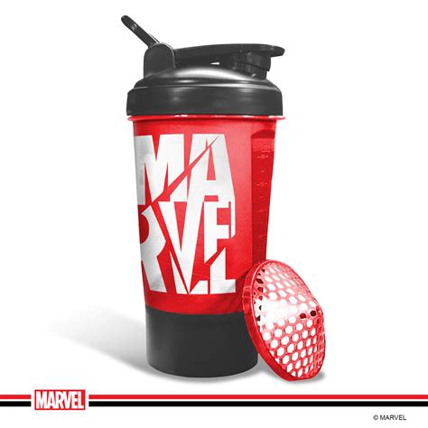 PowerMax x Marvel MSB-6S-M-RED (600ml) Marvel Protein Shaker Bottle ...