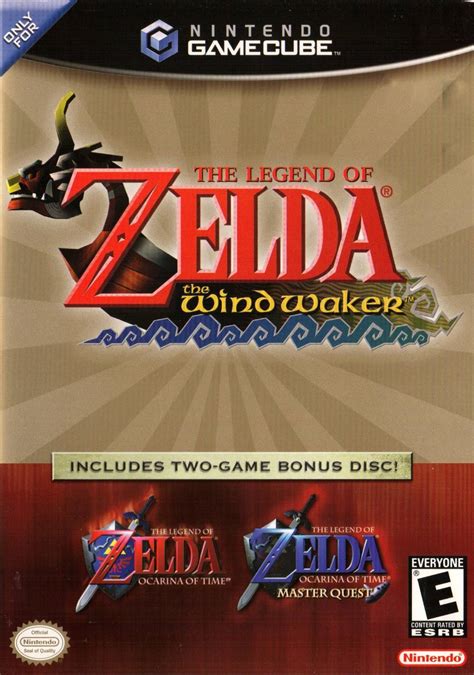 Legend of Zelda Wind Waker and Ocarina of Time Master Quest Gamecube