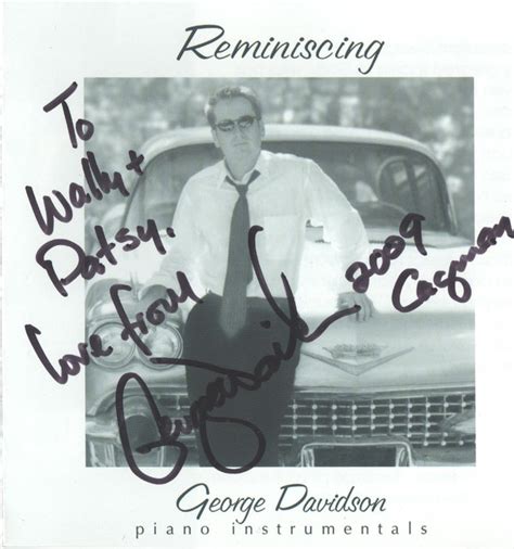 George Davidson - Reminiscing: Piano Instrumentals (2002, CD) | Discogs