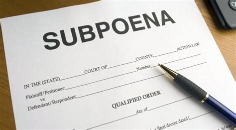 What Happens If You Are Subpoenaed? - Cook Attorneys