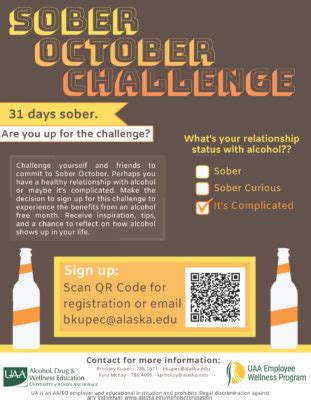 Take the Sober October Challenge | News | University of Alaska Anchorage