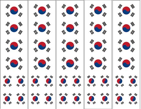 40 Removable Stickers: South Korean Flag, Korea Party Favors, Decals - Etsy