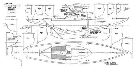 FULL SIZE PRINTED PLAN and ARTICLE 1:10 SCALE 35 | Boat plans, Sailboat ...