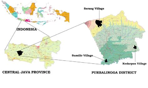 1 Map of Purbalingga district (not for scaling) | Download Scientific ...