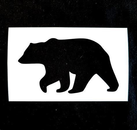 Bear Silhouette Stencil - Etsy