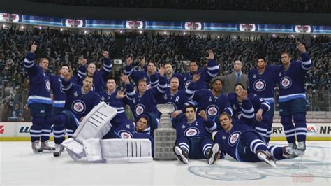 NHL 14 - Winnipeg Jets Stanley Cup Championship Celebration - YouTube