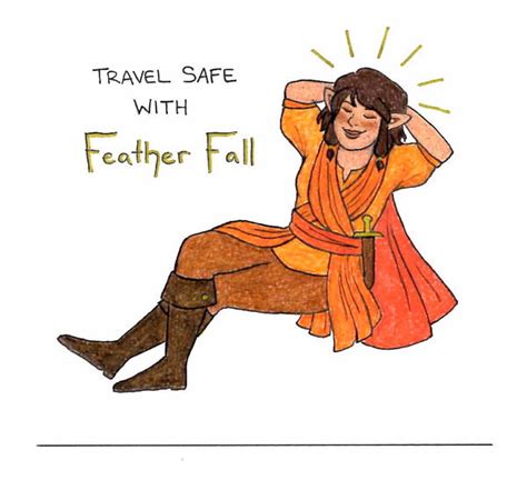 DnD - Feather Fall by honest-liar-13 on DeviantArt