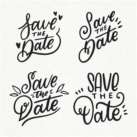 Save The Date Font Images - Free Download on Freepik