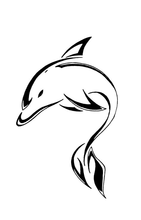 Dolphin Outline | Free download on ClipArtMag