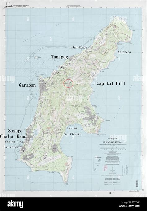 : File:Saipan USGS 1999 map.jpg . 29 March 2016 258 Map of Saipan+name Stock Photo - Alamy