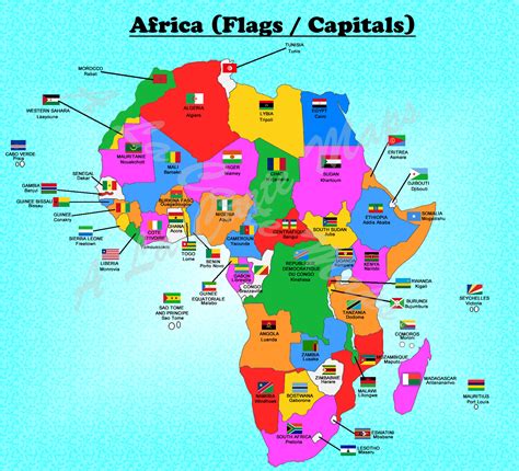 Flags Of African Countries Africa Map Africa Flag Map | The Best Porn Website