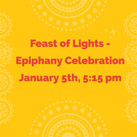 Feast of Lights - Epiphany Celebration ⋆ St. Andrew's Cathedral