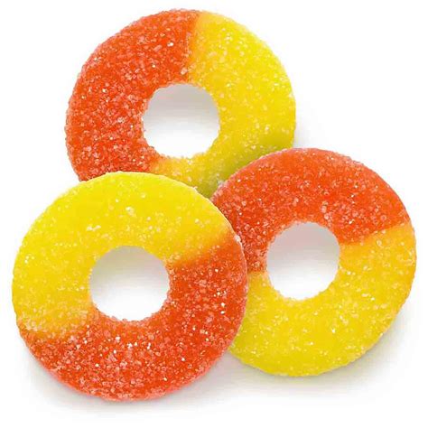 Peach Gummi Rings - AN-50129P | Country Kitchen SweetArt