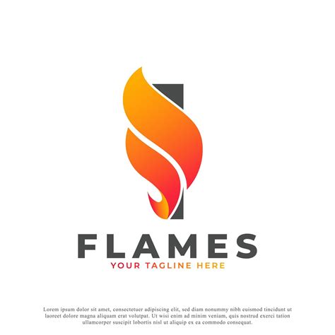 Flame with Letter I Logo Design. Fire Vector Logo Template 6232018 ...