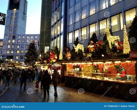 The Christmas Market in Marktplatz, Stuttgart. Germany Editorial Photography - Image of house ...