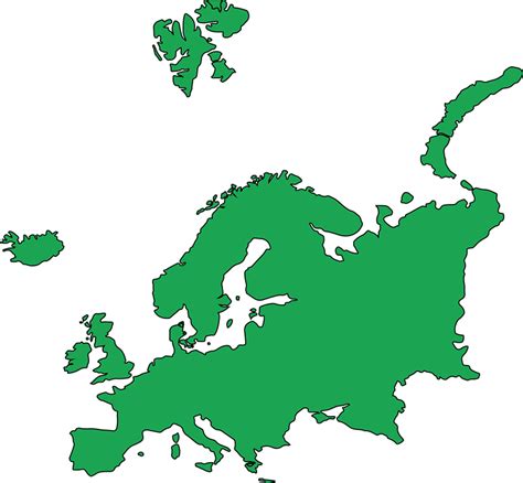 Europe Map Blank Png
