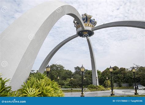 Entrance Gate To Istana Bukit Serene of Johor, Malaysia Editorial Image ...