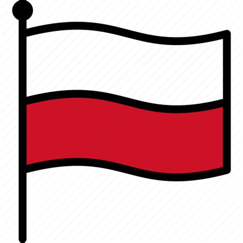 Flag, poland, polish icon