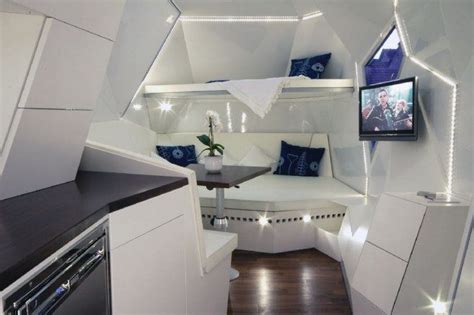 Modern Caravan Interior Design Inspirations: Dark floor and flat surfaces | House on wheels ...