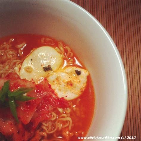 Foodista | Recipes, Cooking Tips, and Food News | Instant Kimchi Ramyun (Spicy Kimchi Noodles)