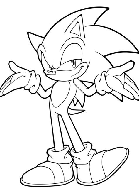 Sonic Hedge Hog Coloring Pages