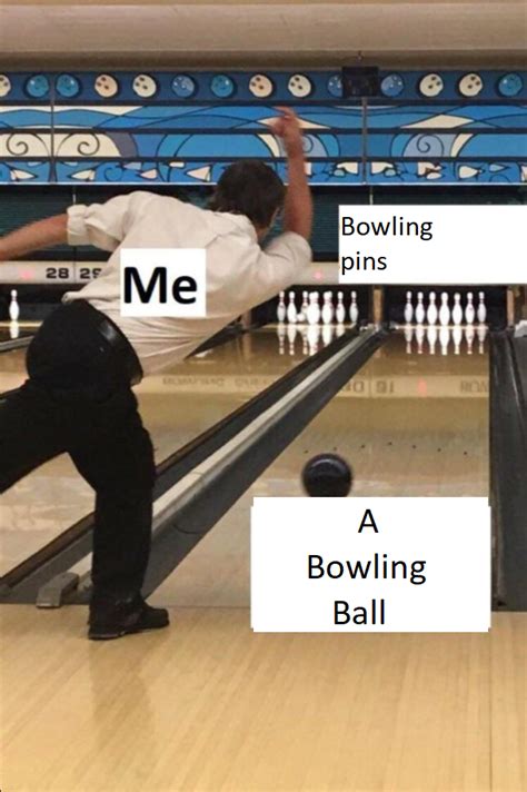 Me / Bowling Pins / A Bowling Ball | The Bowler | Know Your Meme