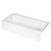 KOHLER Bellwether 60 in. x 30 in. Soaking Bathtub with Left-Hand Drain in White K-837-0 - The ...