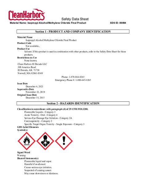 Fillable Online Material Safety Data Sheet - Isopropyl alcohol MSDS Fax ...