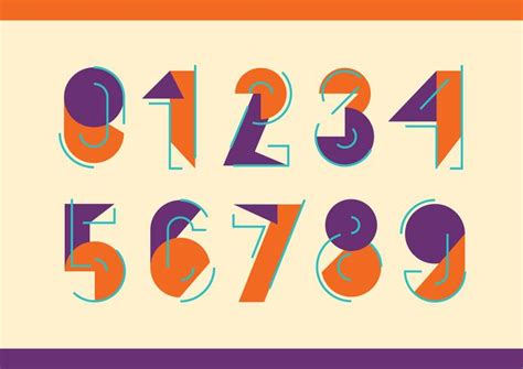 Number Font Design