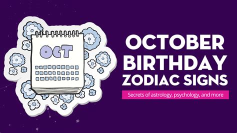 October Birthday Zodiac Signs - Lalazodiac