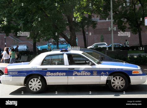 Boston Police Department Car Massachusetts USA Stock Photo - Alamy