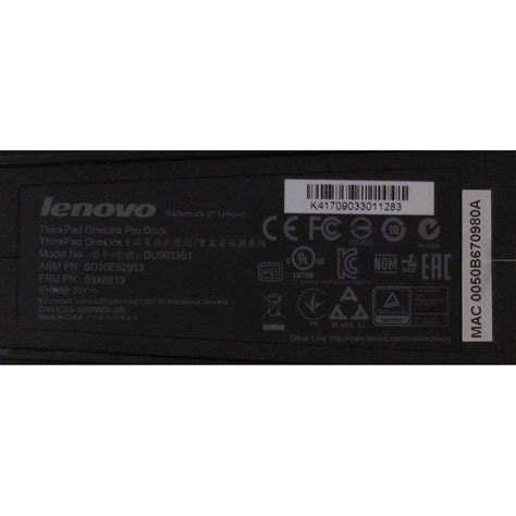 LENOVO Docking Station 0B67692 Thinkpad Ultrabase Serie 3 X220 - Ordi Spare