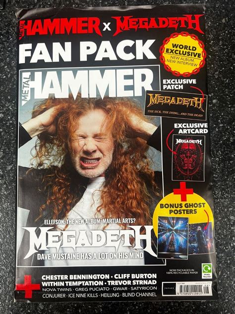 Metal Hammer Magazine MEGADETH #363 July 2022 + BONUS GHOST POSTERS ...