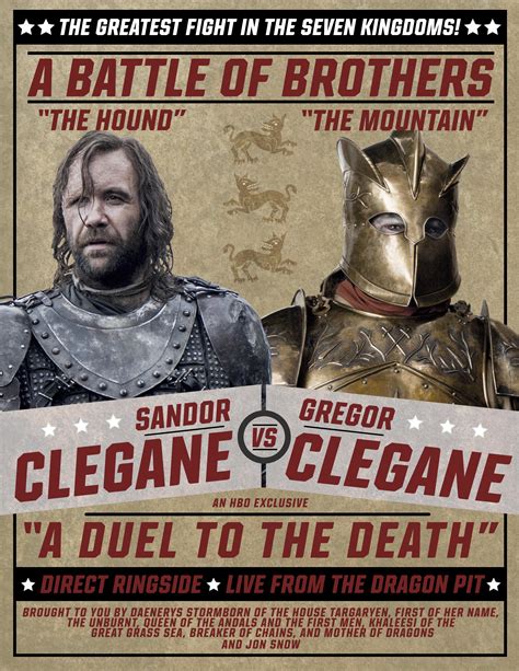 Cleganebowl – Game Of Thrones