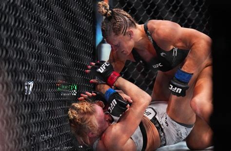 UFC 300 Results: Kayla Harrison Steamrolls Holly Holm in UFC Debut ...