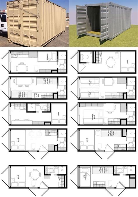 8x20 shipping container floor plans. | Shipping container house plans ...