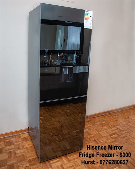 Hisence Mirror Fridge Freezer In Mint Condition For Sale - SAVEMARI