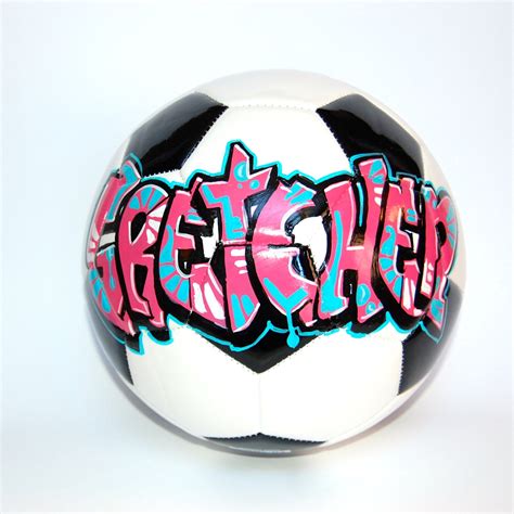 Soccer Ball Personalized Graffiti soccer ball for by TjArtworks