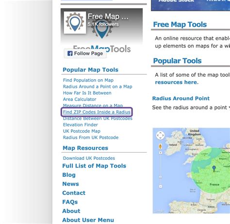 Guide to Finding Zip Codes in a Radius on FreeMapTools - Lead Prosper Knowledge Base