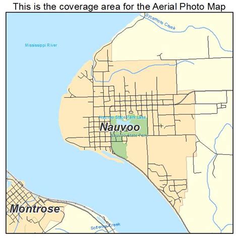 Aerial Photography Map of Nauvoo, IL Illinois