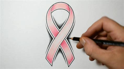 Cancer Ribbon Drawing : Breast cancer is the most common cancer in the ...