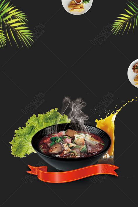 Hot Pot Restaurant Opening Poster Background Download Free | Poster ...