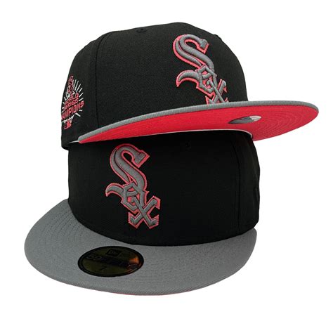 Infrared Slay Coll. White Sox New Era 59FIFTY Hat Lava Red Bottom – USA CAP KING