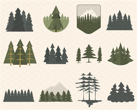 pine tree logo vector - Joetta Linkous