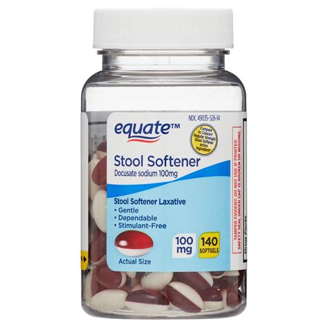 Buy Equate Stool Softener Laxative Softgels for Constipation, 100 mg, 140 Count Online at Lowest ...