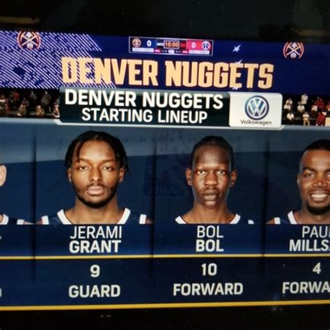 The Denver Nuggets just started the tallest lineup in NBA history ...