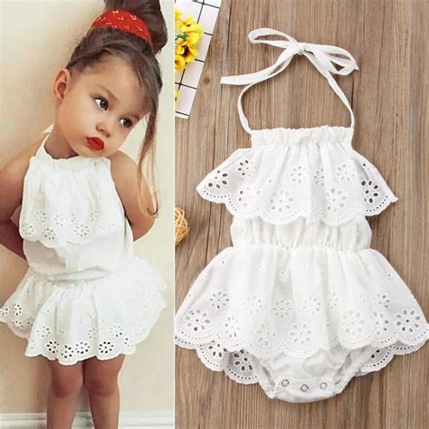 Pudcoco Cute Newborn Kids Baby Girl Infant Lace Romper Dress Jumpsuit Playsuit Clothes Outfits ...