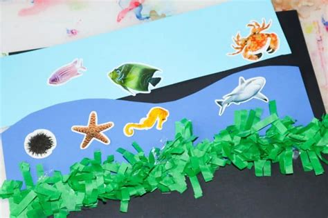 Ocean Zones Collage for Kids - The Keeper of the Memories