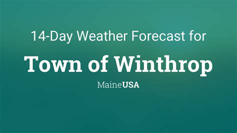 Town of Winthrop, Maine, USA 14 day weather forecast