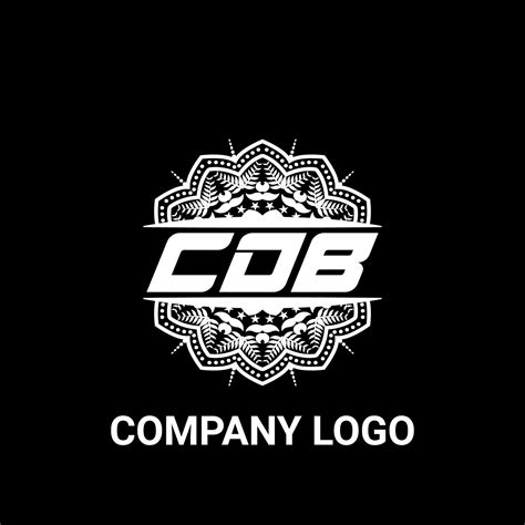 CDB letter royalty mandala shape logo. CDB brush art logo. CDB logo for a company, business, and ...